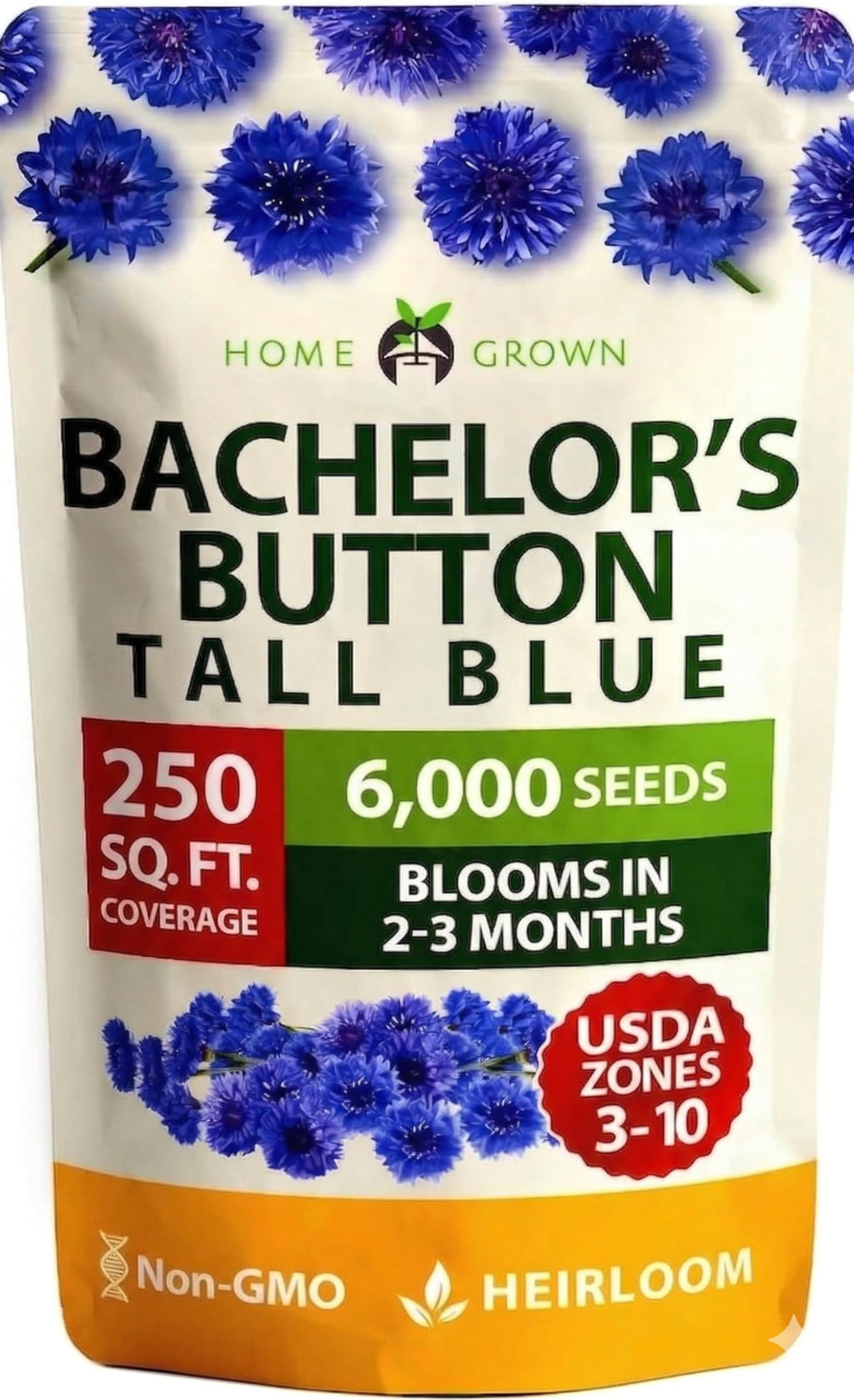 HOME GROWN Non GMO English Lavender Seeds 1,500+ Wildflower Seed for Planting Indoor/Outdoor, High Germination, Plant Flower Seeds (Lavandula antustifolia)